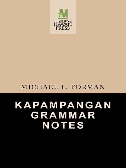 Kapampangan Grammar Notes