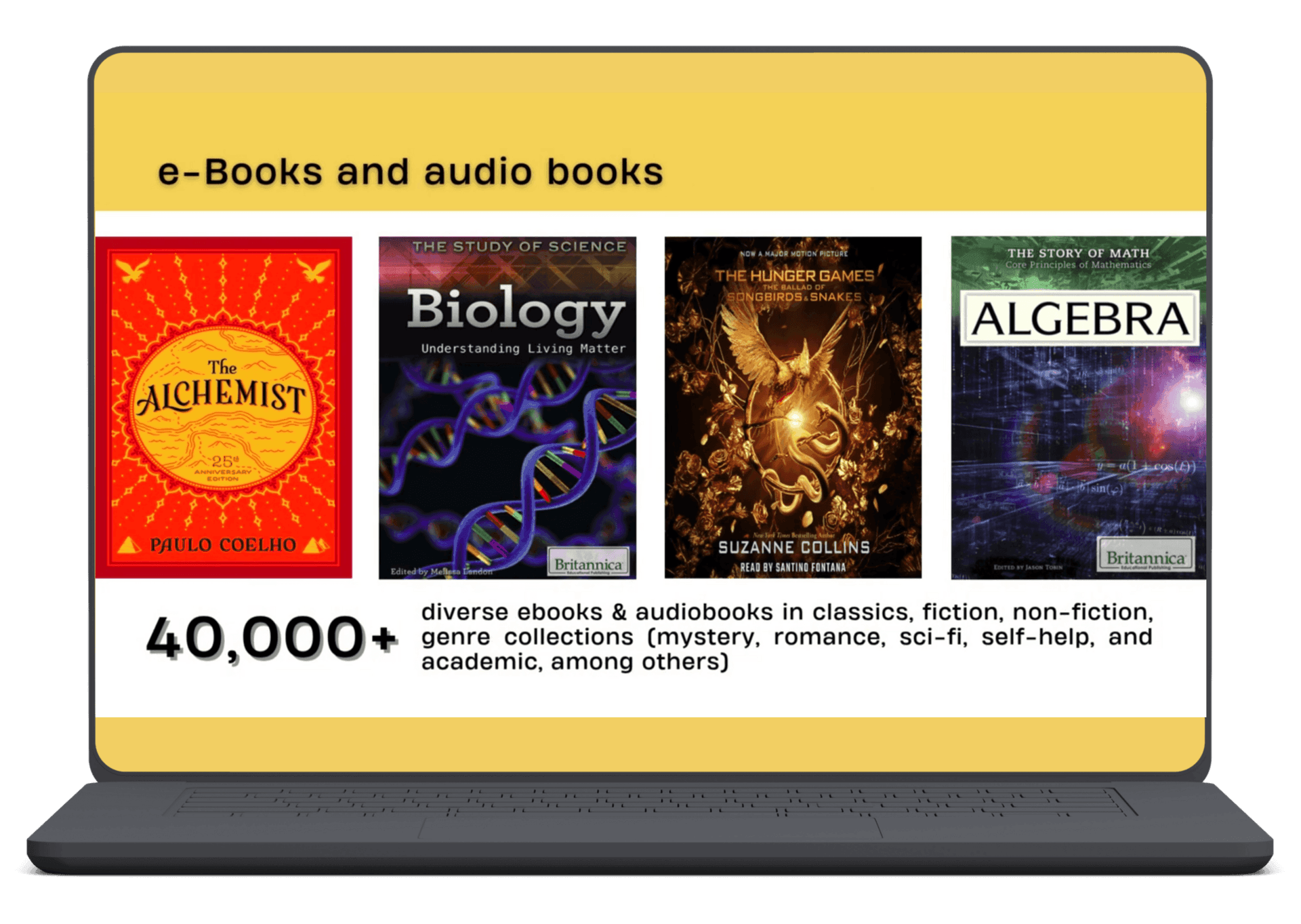 LIT Digital Library on laptop