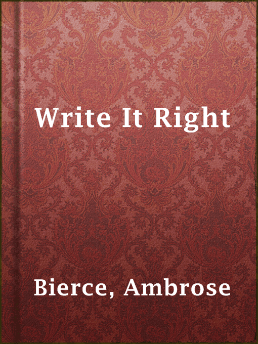 Write It Right